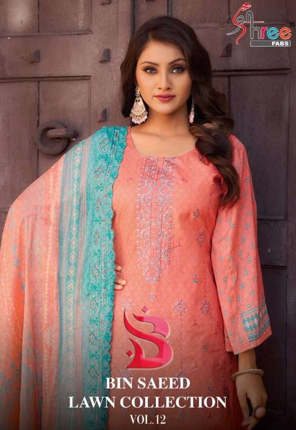 BIN SAEED LAWN COLLECTION VOL -12 by Shree